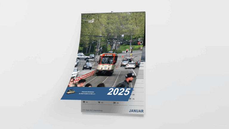 HSF Kalender 2025 auf transparentem Hintergrund.
